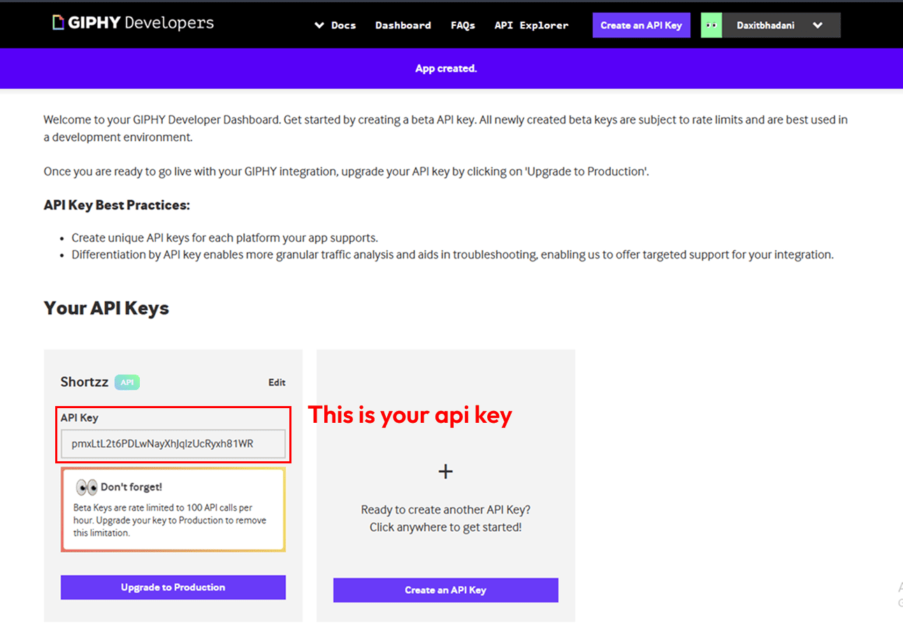 GIPHY API Key Configuration
